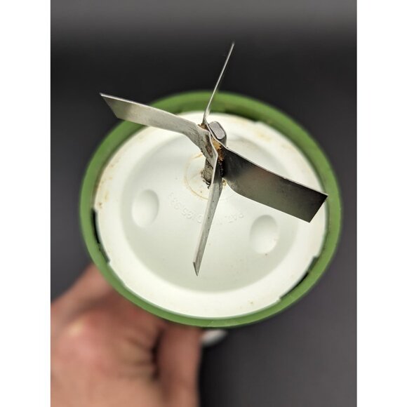 1970's Androck Glass Avocado Green Summer Vegetable and Herb Dicer Kitchen Tool - Picture 4 of 6